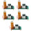 5Sets Multi DIY Desktop Speelgoed Elektrische Booggenerator Met 9