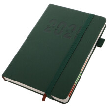 2St 2025 Planner Organiser Notitieboek Olijfgroen Hard Cover Met Band