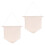 4St Beige Canvas Pennants Voor Speld- En Brosjes Display 1