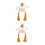 2St Ganzen Hoofdbedekking Wit Cosplay Accessoire Comfort 4
