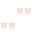 4St Beige Canvas Pennants Voor Speld- En Brosjes Display 4