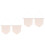 4St Beige Canvas Pennants Voor Speld- En Brosjes Display 5