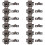 60Sets Stevige Koffie Balvanger Roller Ontwerp 1
