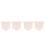 4St Beige Canvas Pennants Voor Speld- En Brosjes Display 3