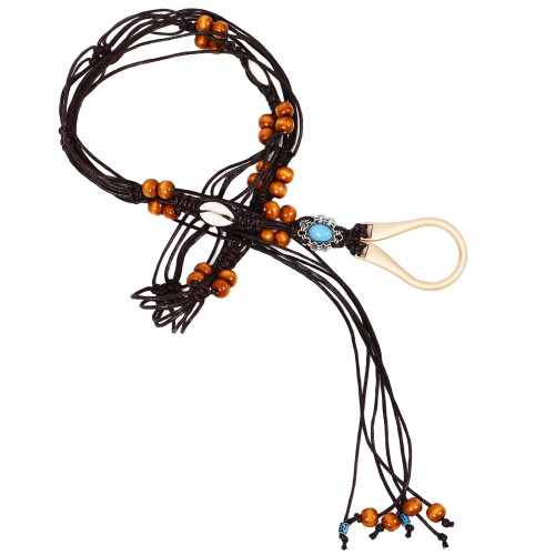 2St Trendy Boho Tailleband Gevlochten Multi Dames 1