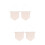 4St Beige Canvas Pennants Voor Speld- En Brosjes Display 8