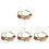 4St Halsband Dier Stof Verstelbaar Bruiloft 4