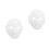 2St Peking Opera Masker Wit PVC Theater DIY Schilderen Thuis 5