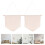 4St Beige Canvas Pennants Voor Speld- En Brosjes Display 10