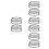 8St Ringenopener Finger Tool Rvs Voor Sieraden 10