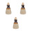 3St Keramische Diffuser Flesje Wit Decoratief Essentiële Oliehouder 7