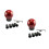 2Sets Carbonvezel Versnellingspook Knop Met Schroeven Voor Auto 3