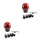 2Sets Carbonvezel Versnellingspook Knop Met Schroeven Voor Auto 5