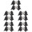 5Paren Paar Zwarte Crystal Schoenclips Dames Versiering 6