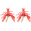 2St Levendige Kreeft Speelgoed Plastic Decoratieve Figuren 3