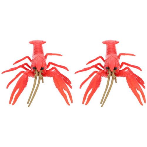 2St Levendige Kreeft Speelgoed Plastic Decoratieve Figuren 2