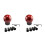 2Sets Carbonvezel Versnellingspook Knop Met Schroeven Voor Auto 9