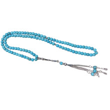 Skin Friendly Prayer Beads Strand Turquoise Imitation-Sky Blue