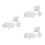 3Sets Wit Silicone Gietmal Voor DIY Herten Gewei Sieraden 4