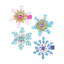 8St Duurzame Sneeuwvlok Haarclips Decoratie Met Metalen En Stof