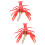 2St Levendige Kreeft Speelgoed Plastic Decoratieve Figuren 7