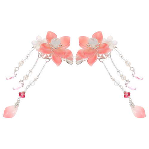 2Paren Stuks Hanfu Haaraccessoires Met , Duurzaam ABS En Metaal 2