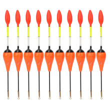 Multi-Purpose Fishing Slip Bobber For Shallow Water, Durable Balsa Wood Buoyant Body Ensures Superior Visibility And Control, 10 Pcs