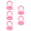 5St Roze Retainer Case Draagbaar Met Spiegel En Stofbestendig Ontwerp 4