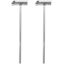 6Stk Robuster Marshmallow Scooper Silber