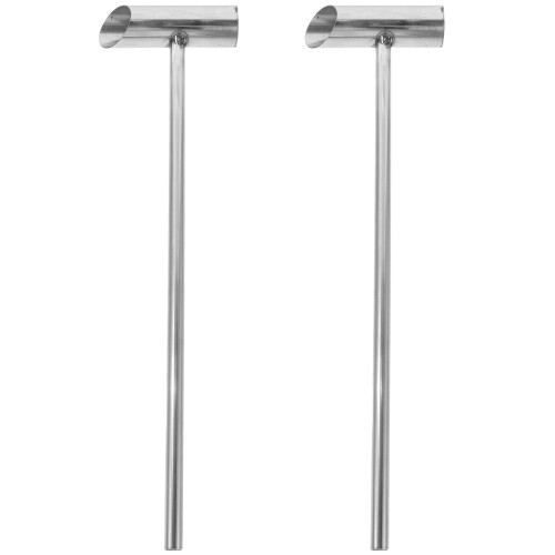 6Stk Robuster Marshmallow Scooper Silber