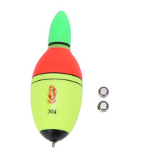 Sensitive Fishing Float Buoyant Design Fishing Bobber Float EVA Foam Floats High Visibility Lighted Bobbers Night Bobber Electric Float Waterproof