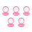 5St Roze Retainer Case Draagbaar Met Spiegel En Stofbestendig Ontwerp 6