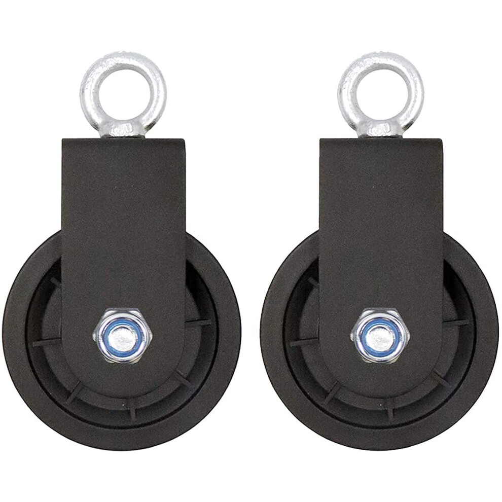 Professional Cable Pulley System, 360 Degree Rotation Silent Pulley Wheel Detachable Heavy-Duty Traction For Gym Home Projects 9301476462844