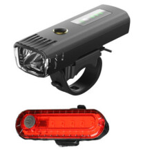 Bike Light USB Rechargeable Mountain Bicycle Headlight, LED Bicycle Front Headlight with Intelligent Light-Sensing Design and Multiple Lighting Modes,