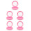 5St Roze Retainer Case Draagbaar Met Spiegel En Stofbestendig Ontwerp 8