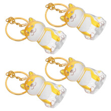 8Stk Hundehhaar Memorial Schlüsselanhänger Transparent ABS Charm