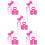 5Sets Roze Hoofdband Sieraad Armband Retro Feestdecor Creative 7