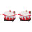 2Sets Rood Kind Snaredrum Set Educatief Percussie Speelgoed 4
