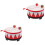 2Sets Rood Kind Snaredrum Set Educatief Percussie Speelgoed 5