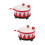 2Sets Rood Kind Snaredrum Set Educatief Percussie Speelgoed 9