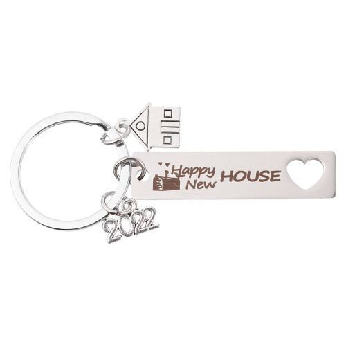 2Stk Key Ring Silber Hauswarm Geschenk Schlüsselanhänger 2