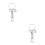2Stk Key Ring Silber Hauswarm Geschenk Schlüsselanhänger 10
