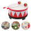 2Sets Rood Kind Snaredrum Set Educatief Percussie Speelgoed 11