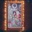 Holiday Window Curtain for Home Decor, Charming Pattern Lace Fabric Illuminating Design Versatile Size Christmas Elements Translucent Drapery Panel, 7