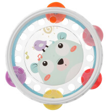 3St Kindertambourijn Lichtblauw Cartoon Handpercussie Muziekinstrument