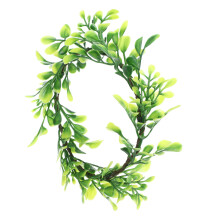 3Stk Grüne Blatt-Kerzenringe Aus PVC Für Wohnliche