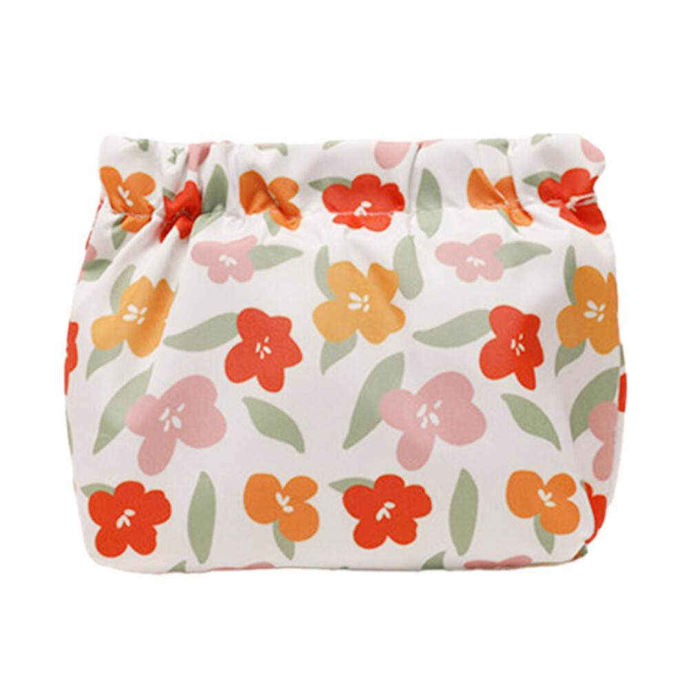 Mini Portable Storage Bag for Purse, Travel Organizer Pack with Snap Top Closure, Multi-purpose Waterproof Pouch for Cosmetics and Small Items,