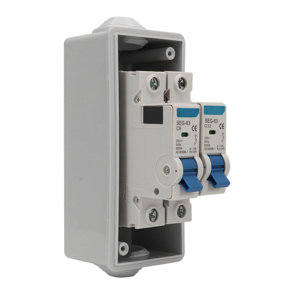 Miniature Circuit Breaker 6A/32A 2-Pole With Distribution Box, Strong Breaking Capacity 4681371177407