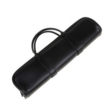 2Ud Bolsa Simple De Cuero Negro Para Flauta, Uso Práctico Y Almacenaje