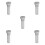 5Ud Repuestos De Tornillo Para Horizontal Metal Duradero Plata 5